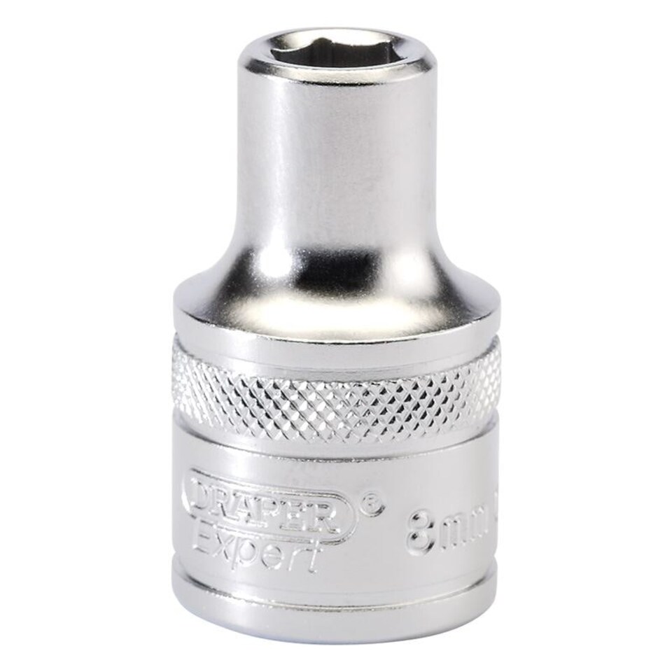 8Mm 6Pt Socket 1/2 Dr-Pckd - 16595