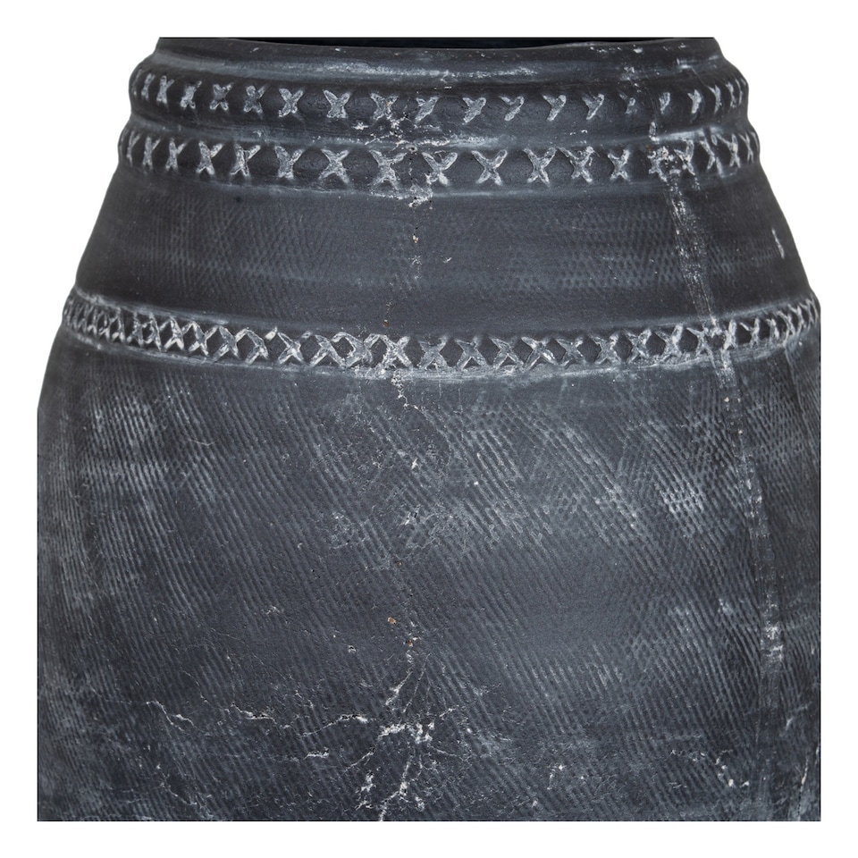 image 1 of Hill Interiors Etched Collection Tall Vase | Black | Black | 32cm x 25cm x 25cm | 1