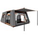 image 1 of Outsunny 4-6 Man Camping Tent with 2 Bedroom, 3000mm Waterproof, Grey 