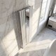 image 2 of Balterley Embrace Vertical Single Panel Radiator with Mirror | White | Gloss White | 1