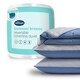 image 1 of Silentnight Summer Breeze Seersucker Coverless Duvet 2.5 Tog Blue Light Grey | Blue | Blue | King