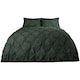 image 1 of OHS Pinch Pleat Diamond Pintuck Duvet Cover and Pillowcase Bedding Set, King - Forest Green