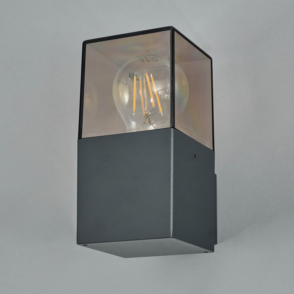 image 1 of BHS Rome Outdoor Wall Light, Dark Grey | Grey | Dark Grey | 1