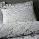 image 2 of Portfolio Home Blenheim Damask Jacquard Bedding Duvet Cover Set Grey | Super King