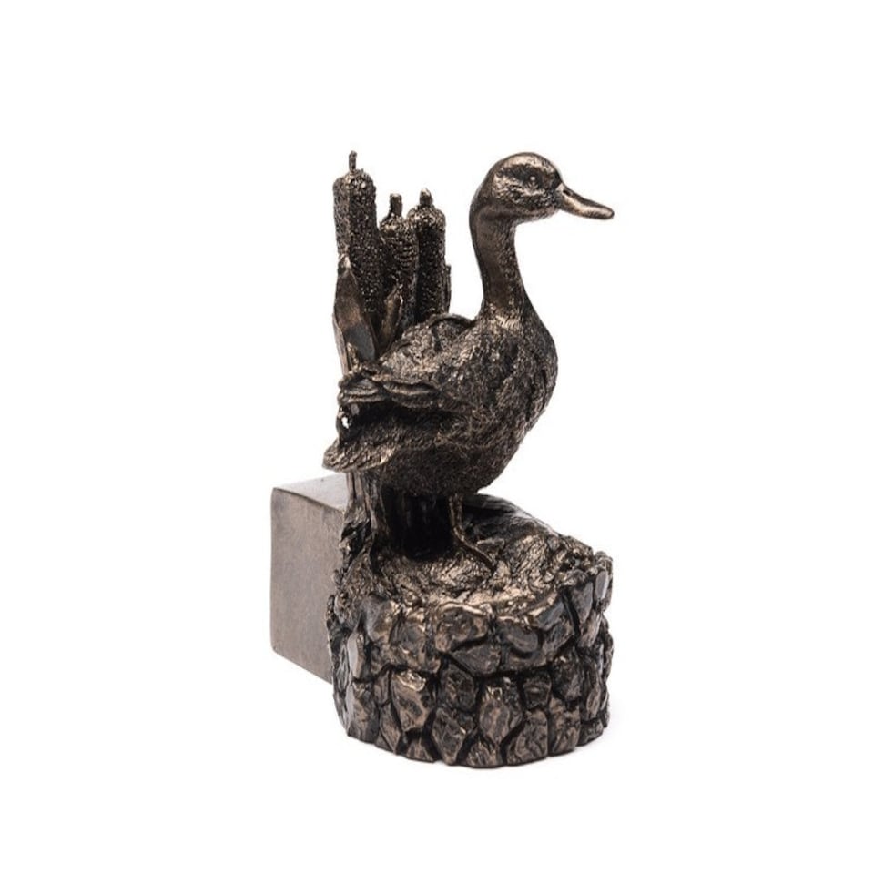 image 1 of Mallard Duck Plant Pot Feet - Set of 3 - L8.5 x W5 x H9 cm Grey