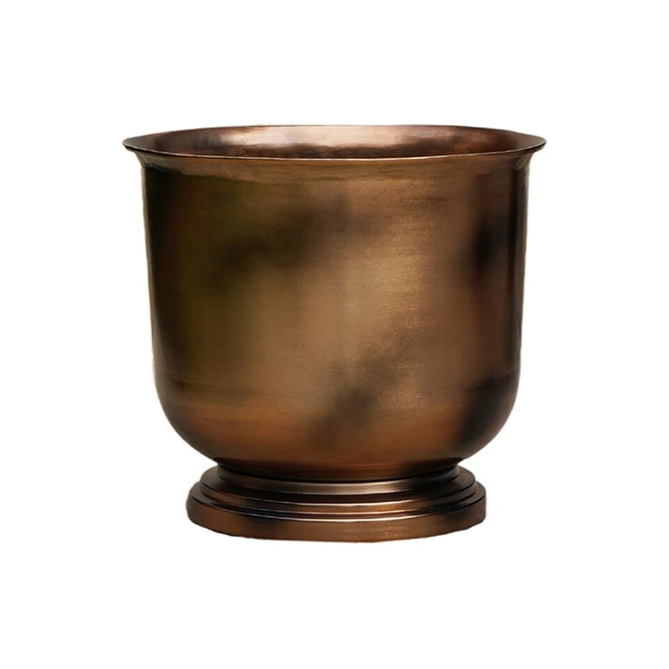 image 1 of Outdoor Hampton Urn - Metal - L34 x W34 x H35 cm - Copper Copper