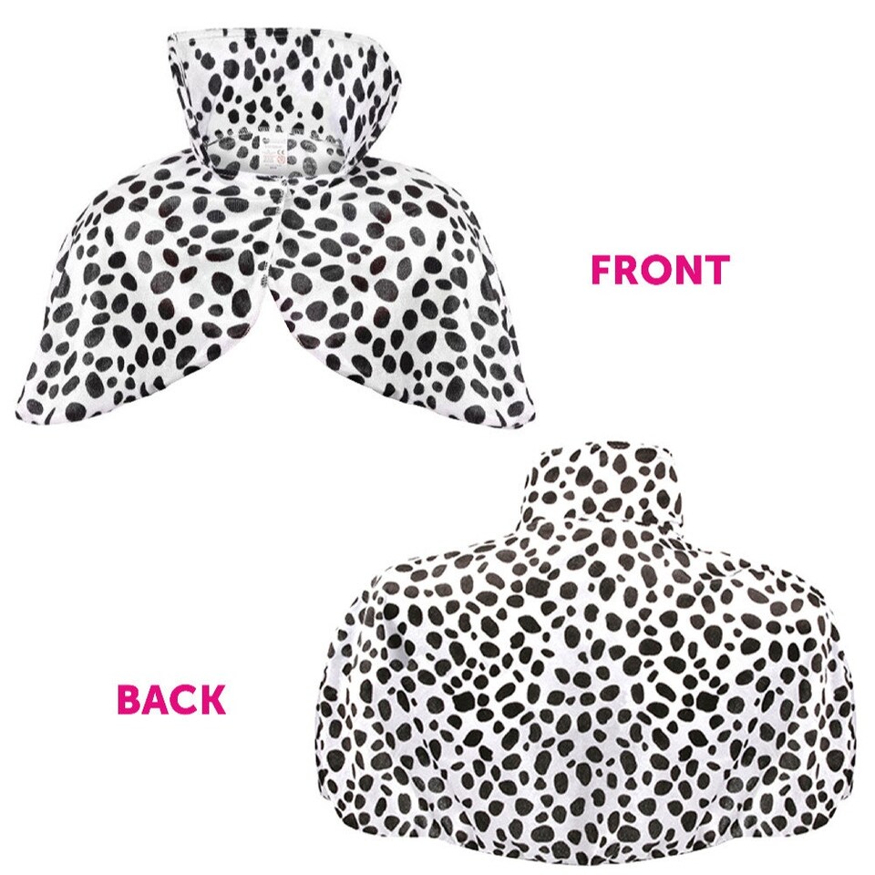 image 1 of Childs Dalmatian Print Cape Black | One Size