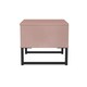 image 3 of Beijing 1 Drawer Bedside Table in Kobe Pink (Ready Assembled) | Pink | Kobe Pink