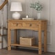 image 2 of Corona Console Table 2 Drawer Mexican Solid Pine Hall End