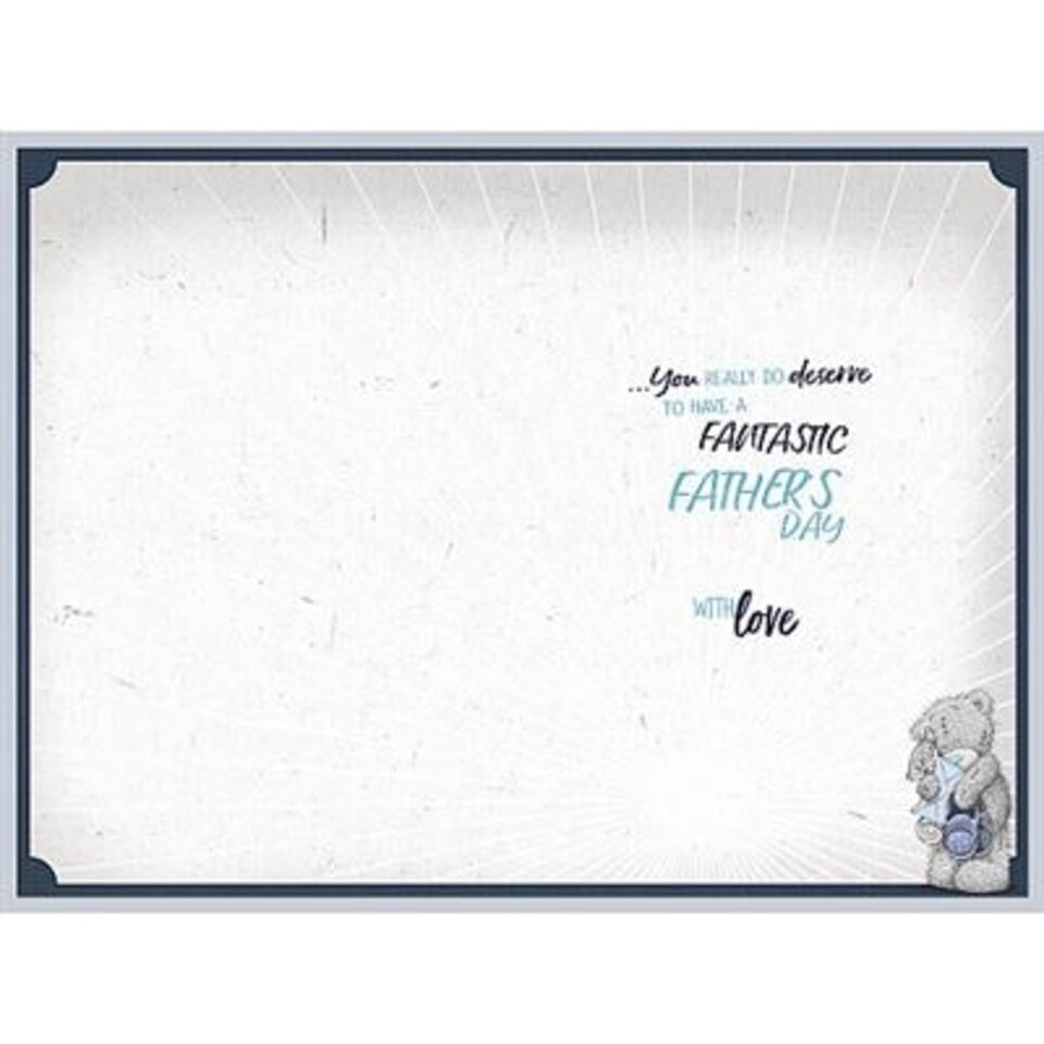 image 1 of For the Best Dad Ever Tatty Teddy Bear Father's Day Card
