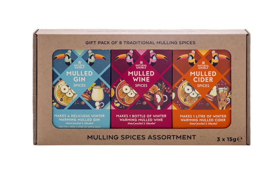 image 1 of Traditional Mulling Spices Assortment Gift Pack, 3 Varieties: Gin, Wine, Cider.