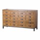 image 1 of The Draftsman Collection 20 Drawer Merchant Chest - Wood - L45 x W160 x H90 cm - Brown