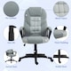 image 4 of HOMCOM Executive Office Chair High Back Computer Chair with Armrests Grey