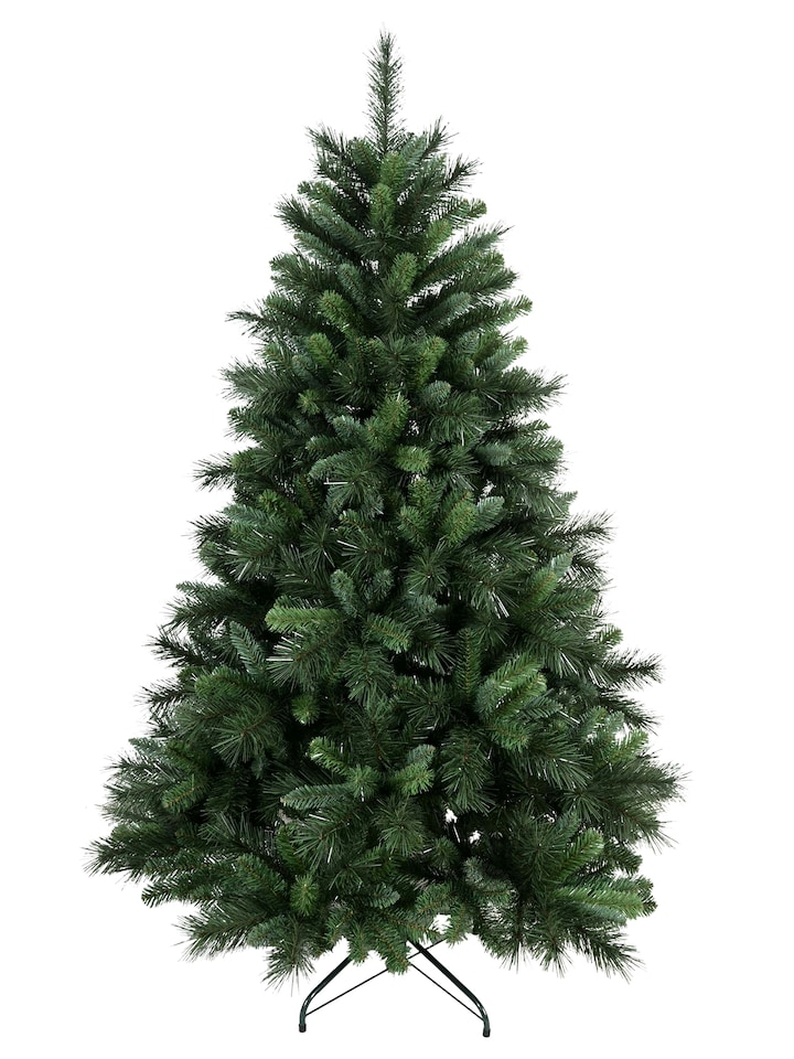 image 1 of Charles Bentley Luxury 6ft Faux Hinged Nordic Spruce Christmas Tree Green
