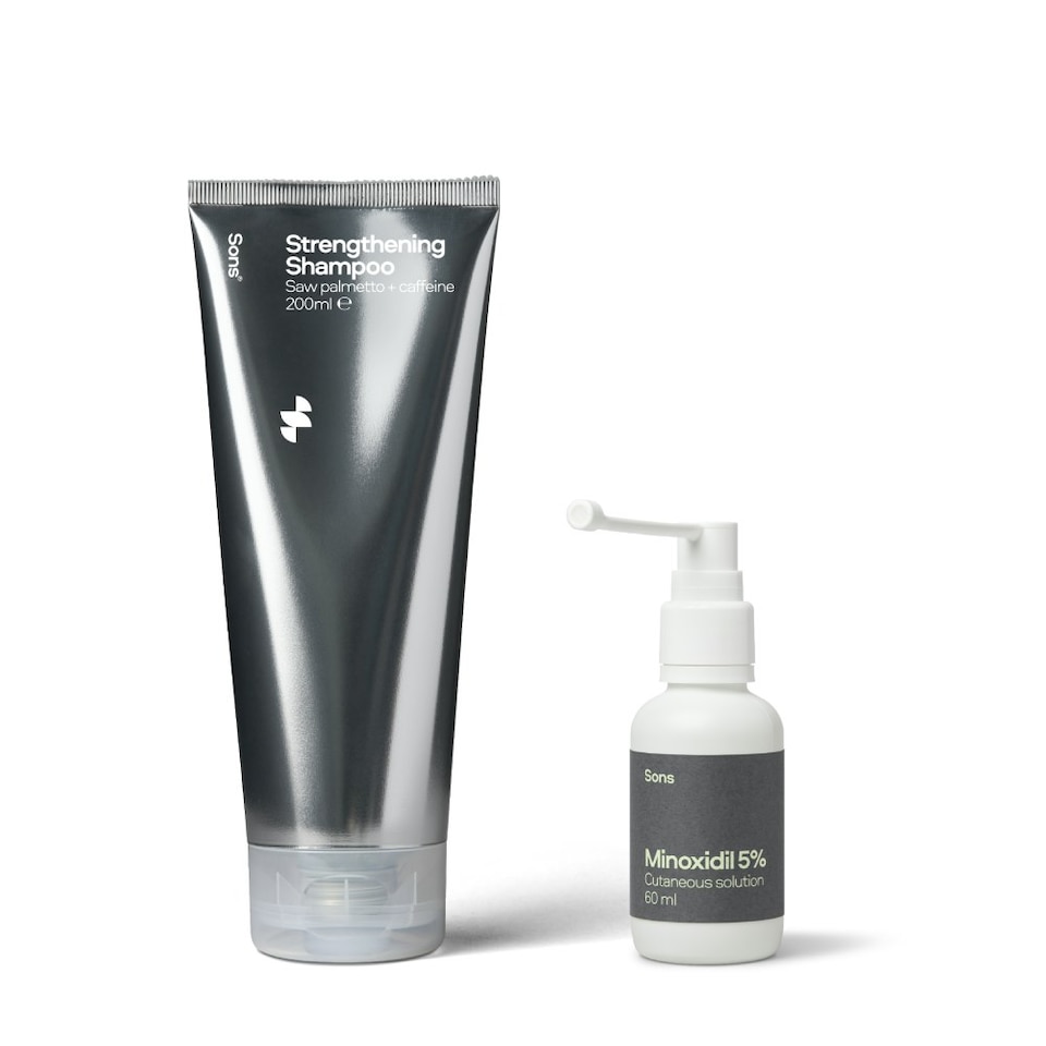 image 1 of Sons Minoxidil 5% & Sons Hair Growth Shampoo - 1 Month Bundle