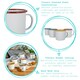 image 2 of Argon Tableware White Enamel Espresso Cups - 130ml - 6 Colours Multi
