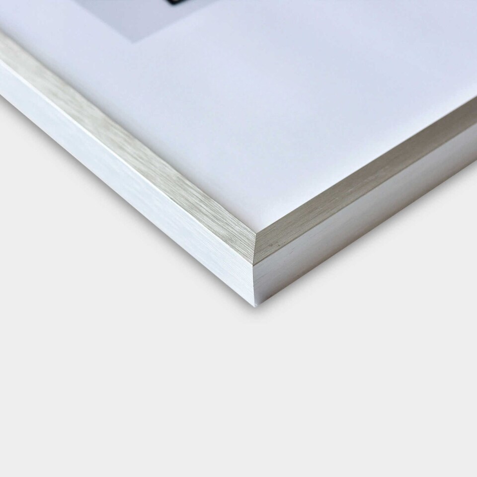 image 1 of Nielsen C2 Aluminium Picture Frame - Real Glass - Soft Silver - A1 (59.4cm x 84.1cm)