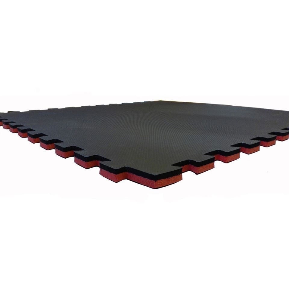 image 1 of Interlocking Floor Mat Extra Thick EVA Foam - 1m x 1m x 20mm - 4 SQM Red | Black