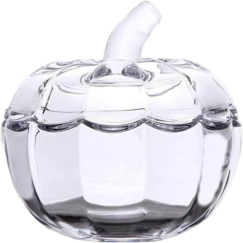 image 1 of Halloween Pumpkin Glass Sweet Jar
