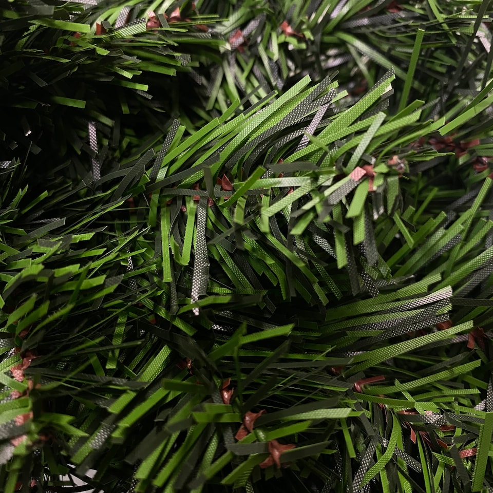 image 1 of 40cm Plain Green Canadian Pine Artificial Christmas Wreath