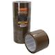 image 1 of Brown Parcel Packaging Tape 75mm x 68 Metres per Roll Sealing Heavy Duty 4 Rolls