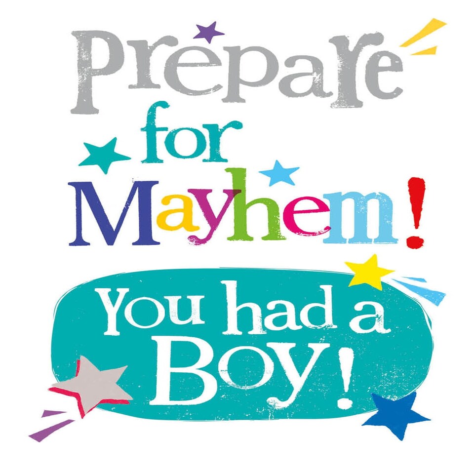 image 1 of Brightside New Baby Boy Card