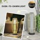 image 4 of Outsunny 72 cm Rattan Solar Floor Lamp, Auto On/Off LED Garden Light, Grey Grey | Grey