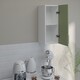image 3 of JD Greta Kitchen Wall Unit 300mm Storage Cabinet With Doors and Shelf 30cm - Sage Green Matt