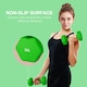 image 5 of SPORTNOW Set of 2 Hexagonal Dumbbells Weights Pair, 2 x 5kg, Green