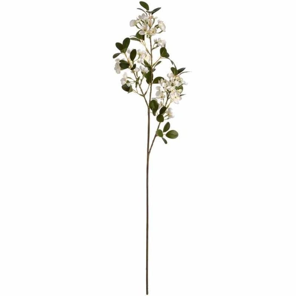 image 1 of White Spring Mock Flower Artificial Flower - Fabric/Plastic - L25 x W13 x H92 cm - White
