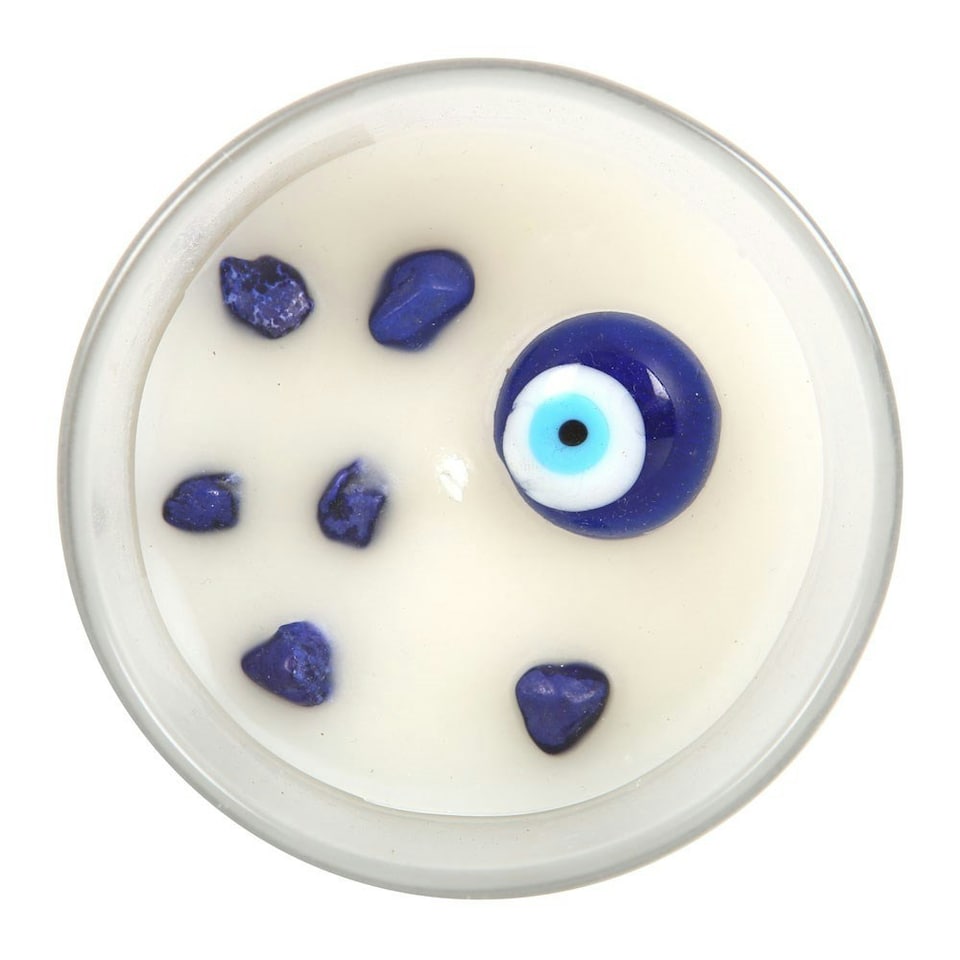 image 1 of Something Different White Sage All Seeing Eye Scented Candle - Frosted/White - One Size