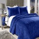 image 2 of Banbury Bedspread Navy Blue | Blue