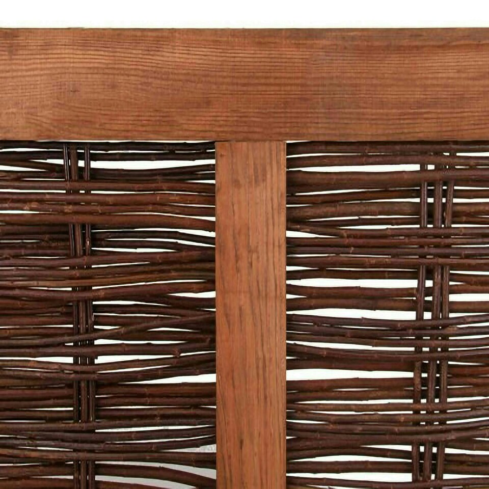 image 1 of Primrose Willow Hurdle Fence Panel Framed Handwoven 6ft x 3ft