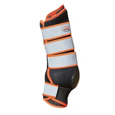 Weatherbeeta Therapy-Tec Horse Wraps - Black/Silver/Red - Cob