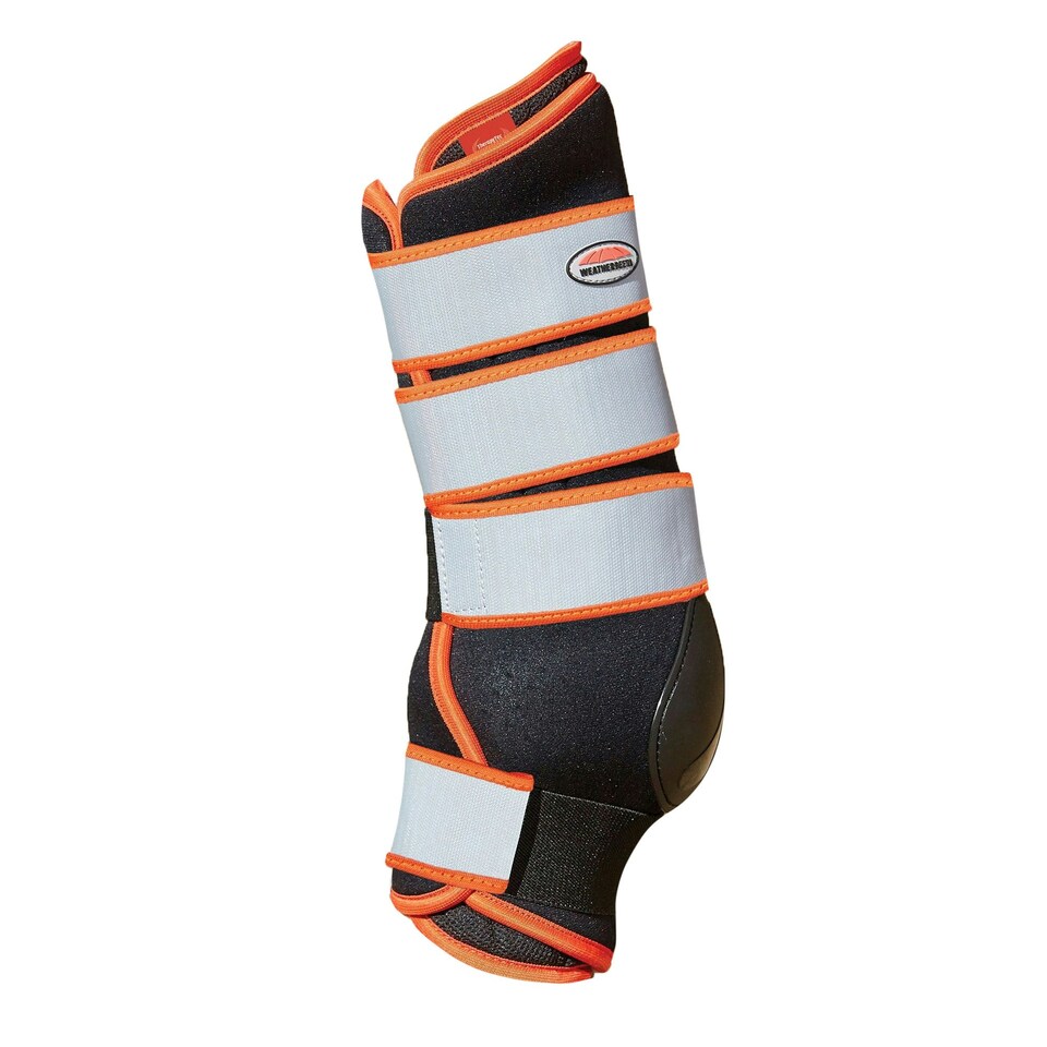 image 1 of Weatherbeeta Therapy-Tec Horse Wraps - Black/Silver/Red - Cob