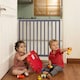 image 6 of Safetots Chunky Wooden Screw Fit Stair Gate, Grey, 63.5cm - 105.5cm, Wood Baby Gate, Screw Fit Safety Barrier