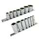image 1 of Whitworth BSF BSW 3/8" Drive Shallow And Deep Sockets 14pc 12 Sided Bi-Hex