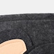 image 6 of OHS Kids Round Elephant Felt Toy Storage Organiser Basket - Charcoal