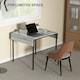 image 4 of HOMCOM Folding Dining Table, Drop Leaf Table for 2-4 People, Grey