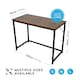 image 3 of Desk Computer PC Laptop Home Office Work Desk 120cm, Study Brown Rustic Style Brown