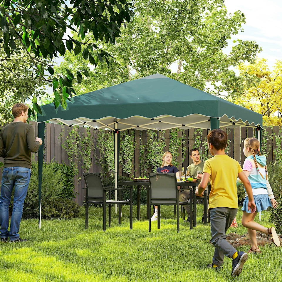 image 1 of Outsunny 3x3(m) Pop Up Gazebo Marquee Tent for Garden w/ Carry Bag Grey