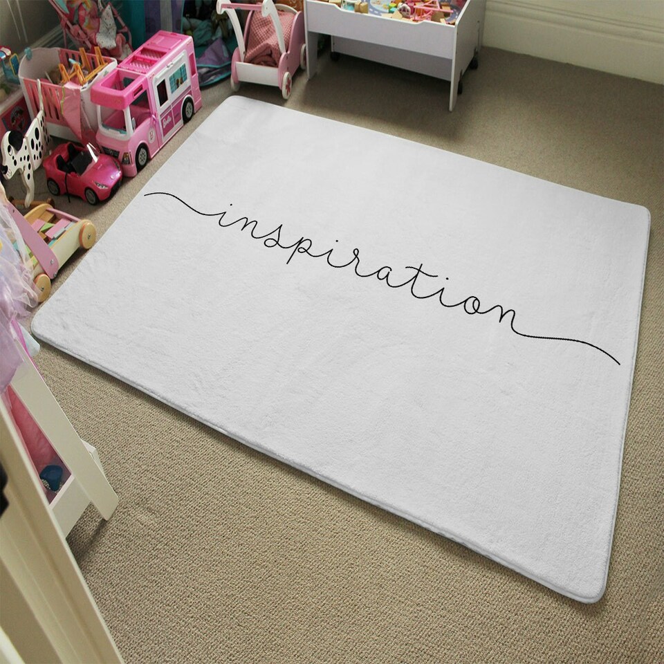 image 1 of Text Inspiration (Rug) White | L