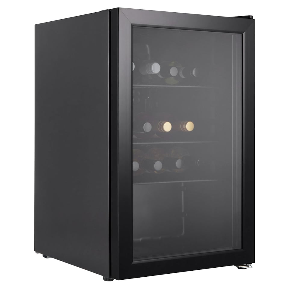 image 1 of Cookology CBC70BK 70L Under Counter Drinks Fridge, Black, Adjustable Temp, Double Glazed Glass, Energy Efficient