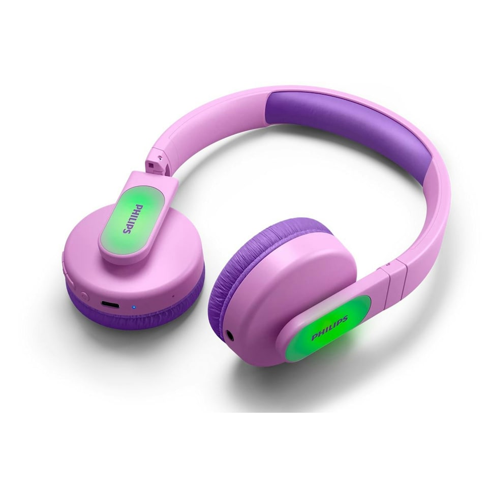 image 1 of Philips TAK4206 Kids Wireless Bluetooth On-ear Headphones Pink