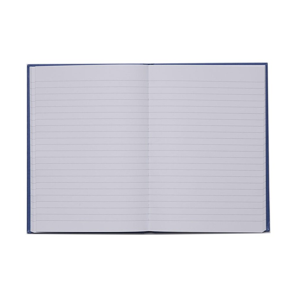 image 1 of Rhino A5 192 Page Blue 8mm Lined Casebound Book
