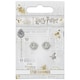 image 2 of Harry Potter Silver Tone Time Turner Stud Earrings