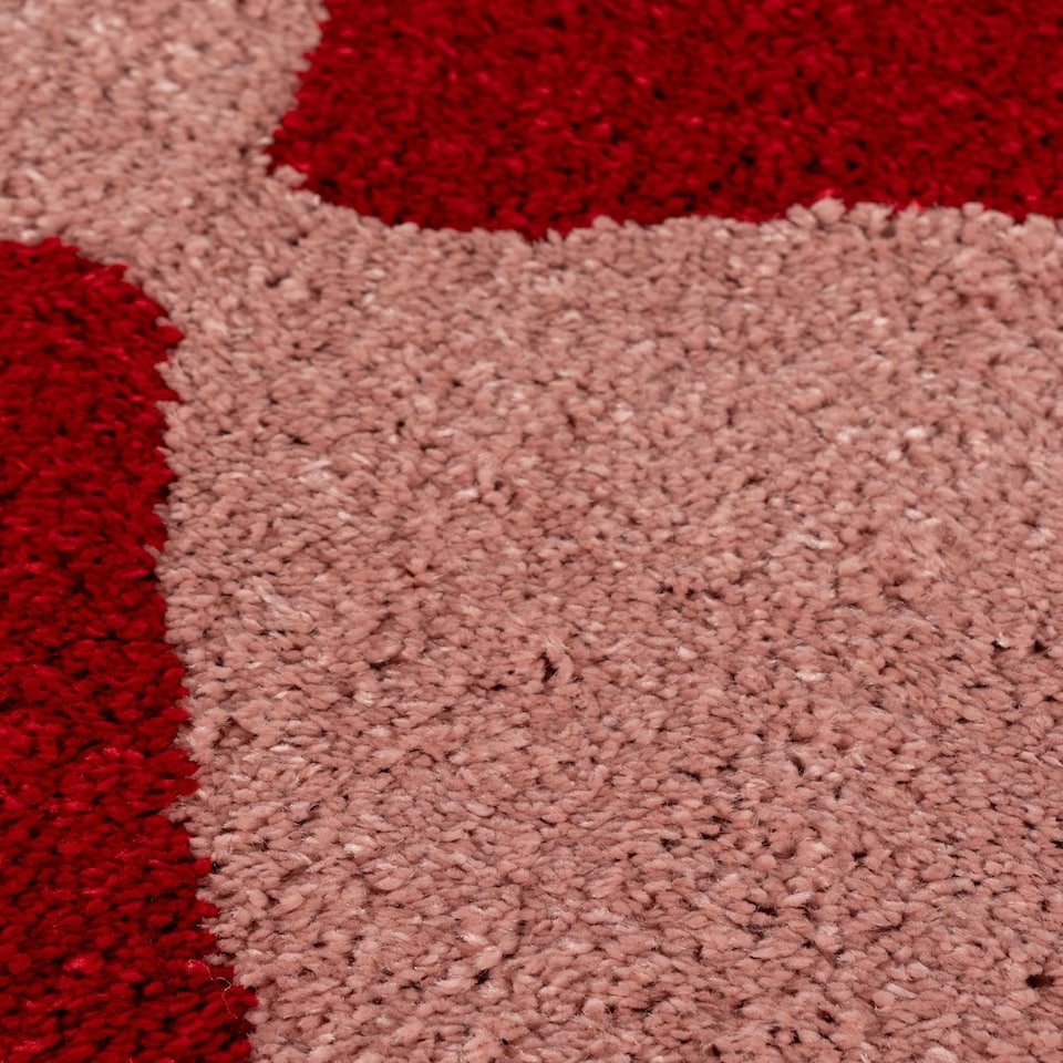 image 1 of The Rugs Joli Collection Chequered Soft and Dense Pile Living Room and Bedroom Floor Rug