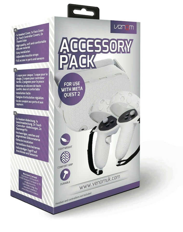 image 1 of Venom Silicone Protective Accessory Pack for Meta Quest 2