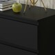 image 5 of FWStyle Carlton 6 Drawer Wide 3+3 Chest Of Drawers - Matt Black