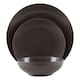image 1 of Interiors By Premier Scratch-Resistant  12 Piece Brown Dinner Set,Simple Plates & Bowls Set For Daily Use,Stoneware Crockery Set